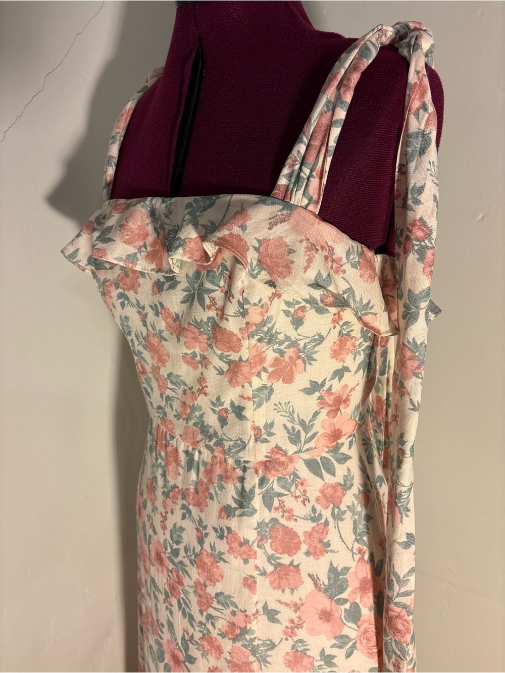 Trixxi Los Angeles floral sundress party dress cottagecore washable small medium